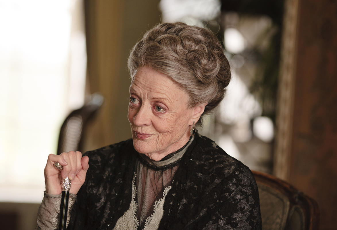 Downton Abbey Season 2 on MASTERPIECE Classic, Part 4 - Sunday, January 29, 2012 at 9pm ET on PBS; Shown: Maggie Smith as Violet, Dowager Countess of Grantham; (C) Carnival Film & Television Limited 2011 for MASTERPIECE This image may be used only in the direct promotion of MASTERPIECE CLASSIC. No other rights are granted. All rights are reserved. Editorial use only.